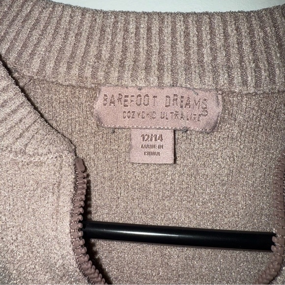 Barefoot Dreams CozyChic Ultra Lite Jacket Girls Size 12/14 Youth - Picture 2 of 7